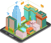 Ilustrasi 3D Geografis Kelurahan